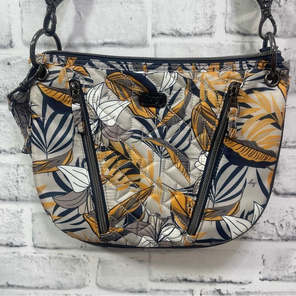Lug Swivel Lily Grey Crossbody/Top Handle Gusset Bottom Water Resistant …